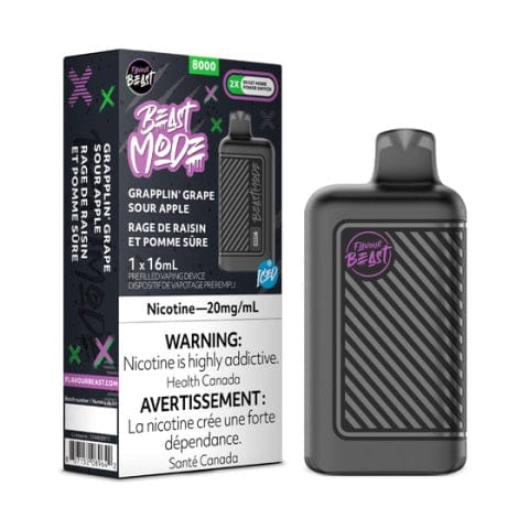 Flavour Beast Mode 8K Disposable Vape - 8000 Puffs & 16mL E-Liquid - Long-Lasting Vaping for Travel, Work & Outdoor Activities