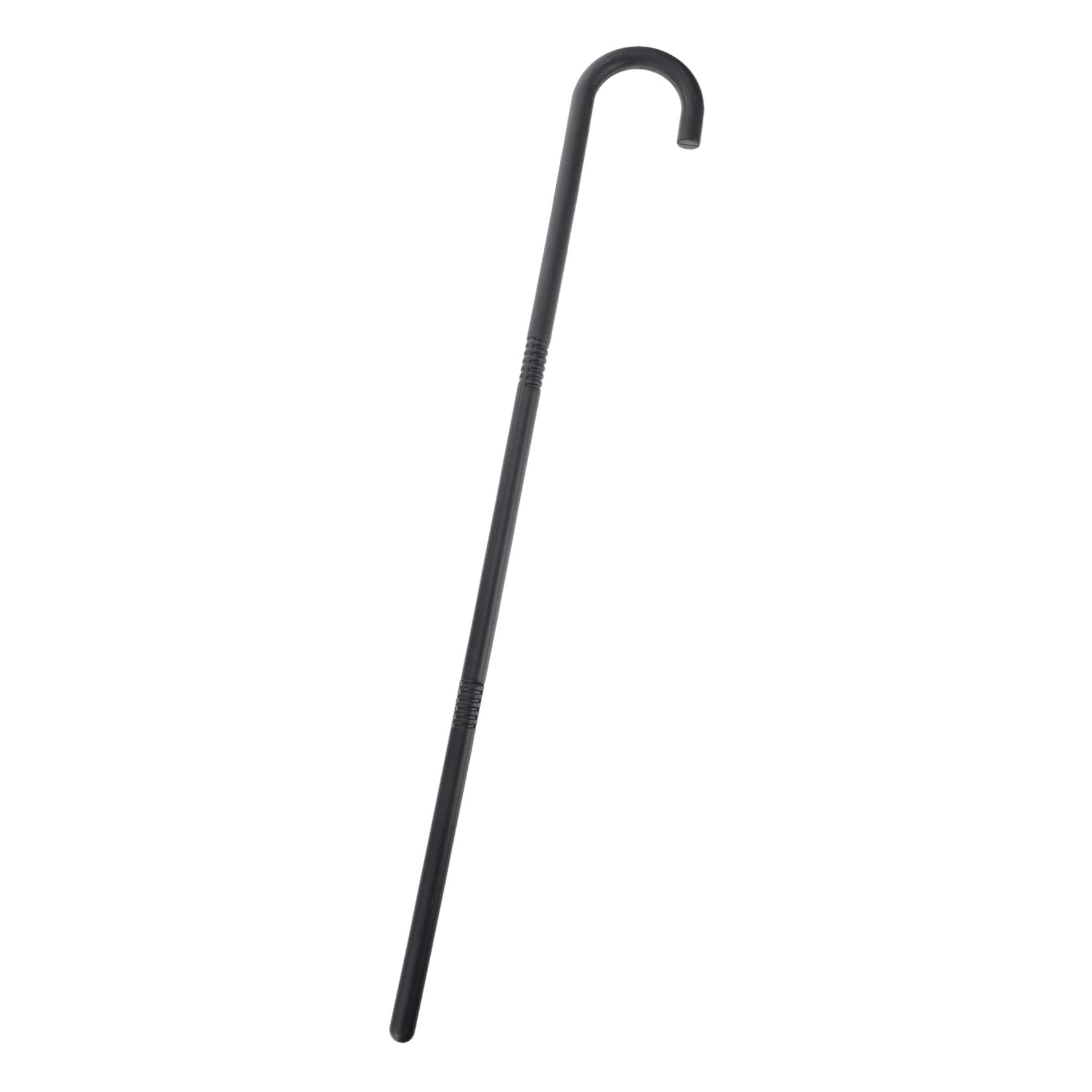 Beaupretty Black Plastic Walking Stick - Halloween Wizard Crutch Costume Prop, Carnival Fairy Stick Support, Party Accessories for Cosplay, Theater & Halloween Decorations