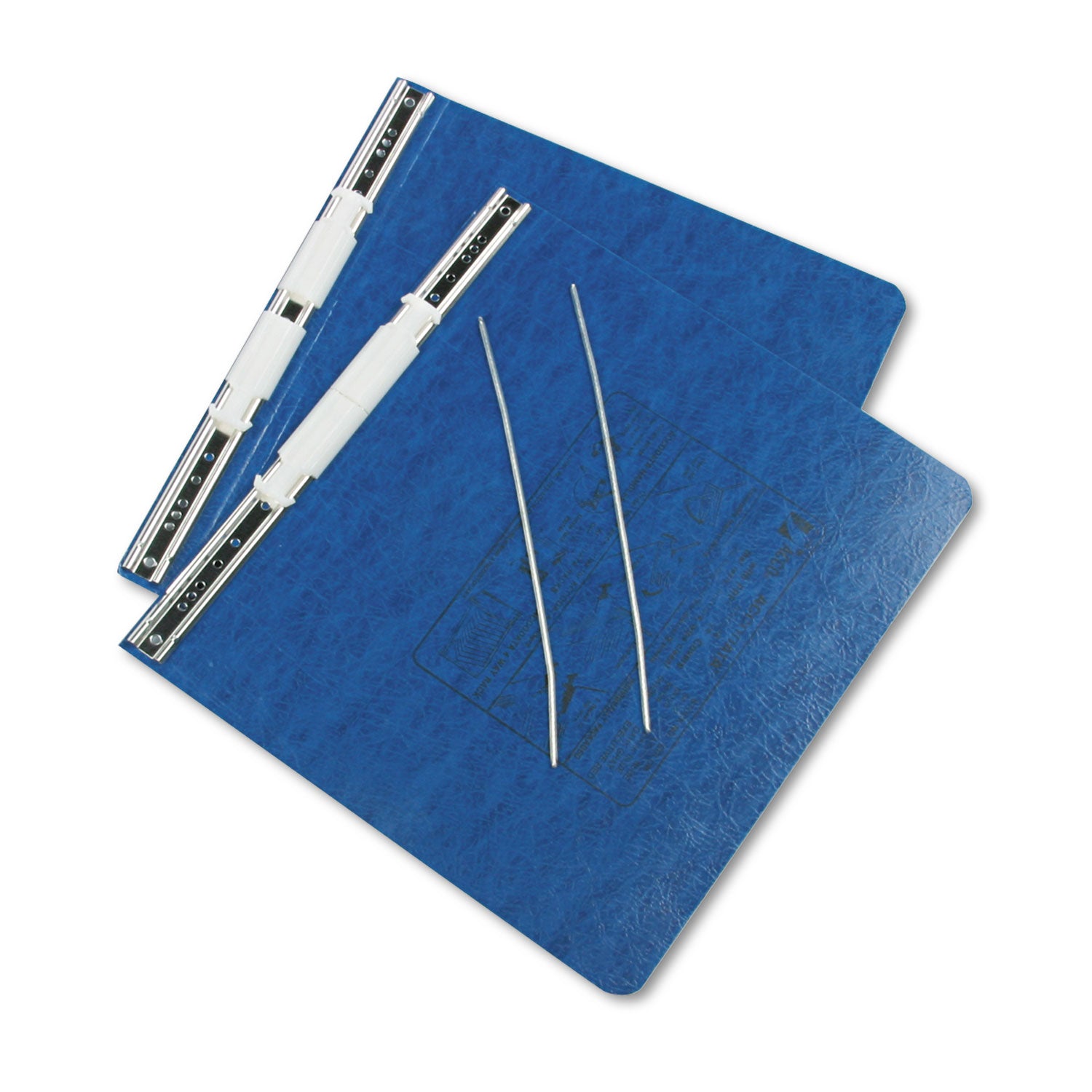 ACCO Presstex 2-Post Document Covers with Storage Hooks - 6 Capacity, 11 x 8.5 Inches, Dark Blue - Perfect for Office Filing, School Binders & Home Organization