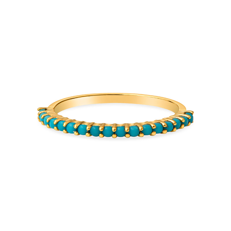14K Gold Turquoise Ring for Women – Elegant Handmade Jewelry Gift for Birthday, Anniversary & Special Occasions