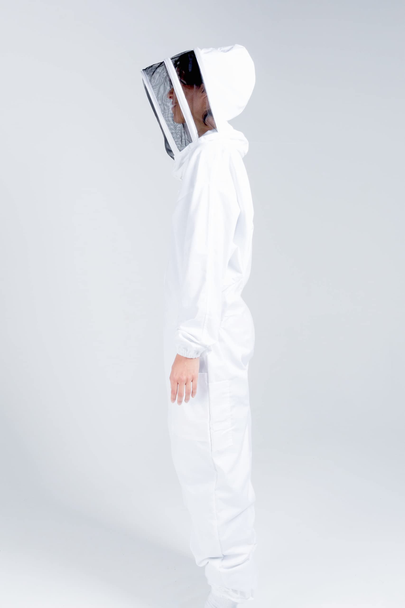 Professional Beekeeping Suit for Adults - Full Body Protection Beekeeper Suit with Ventilated Hood - Eco-Keeper (XS) - Ideal for Honey Harvesting, Hive Inspection & Beekeeping Activities