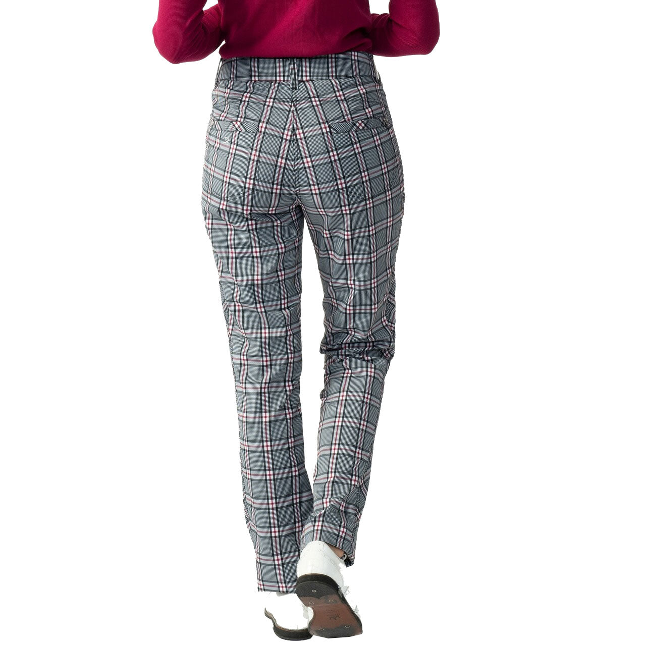 Women's Golf Pants - Daily Sports Catleya Black Plaid Stretch Trousers for Comfort & Performance | Perfect for Golfing, Practice & Casual Wear
