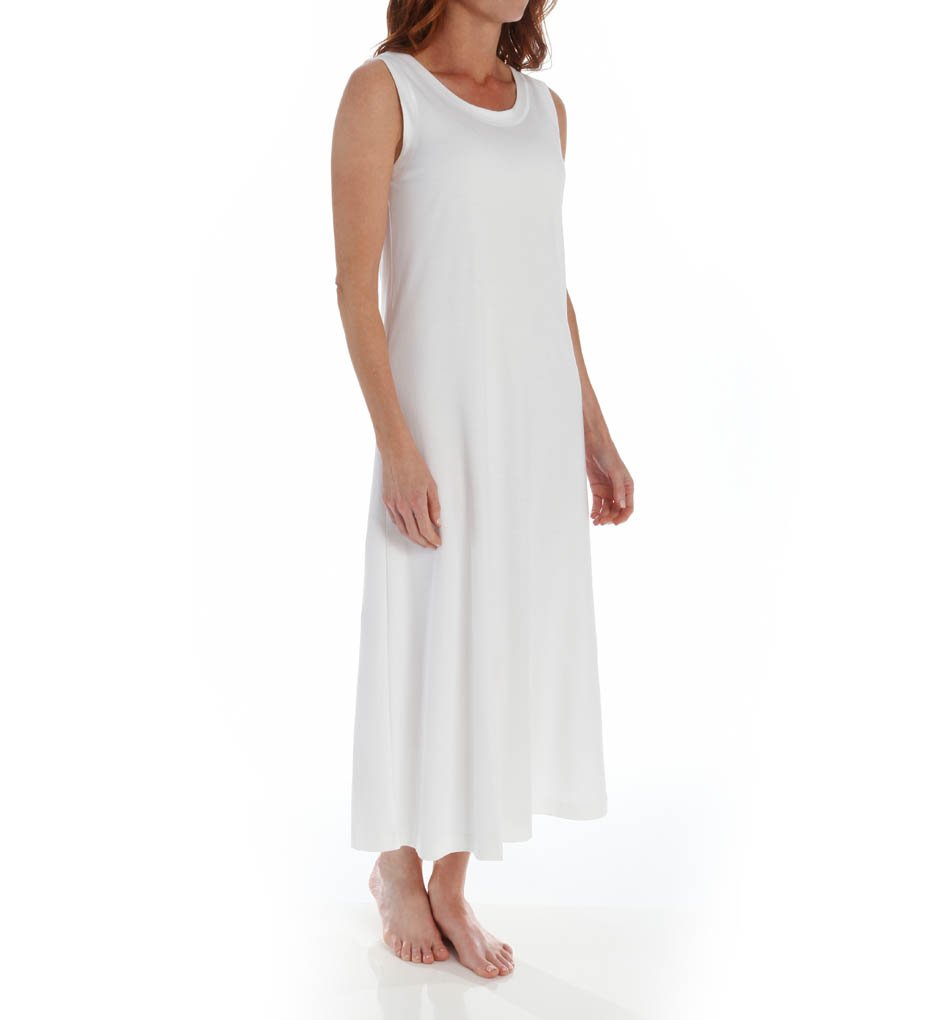 Women's Sleeveless Butterknits Nightgown - Soft Comfortable Sleepwear for Women, Ankle Length Nightgown for Summer, Lounge Wear & Home Relaxation