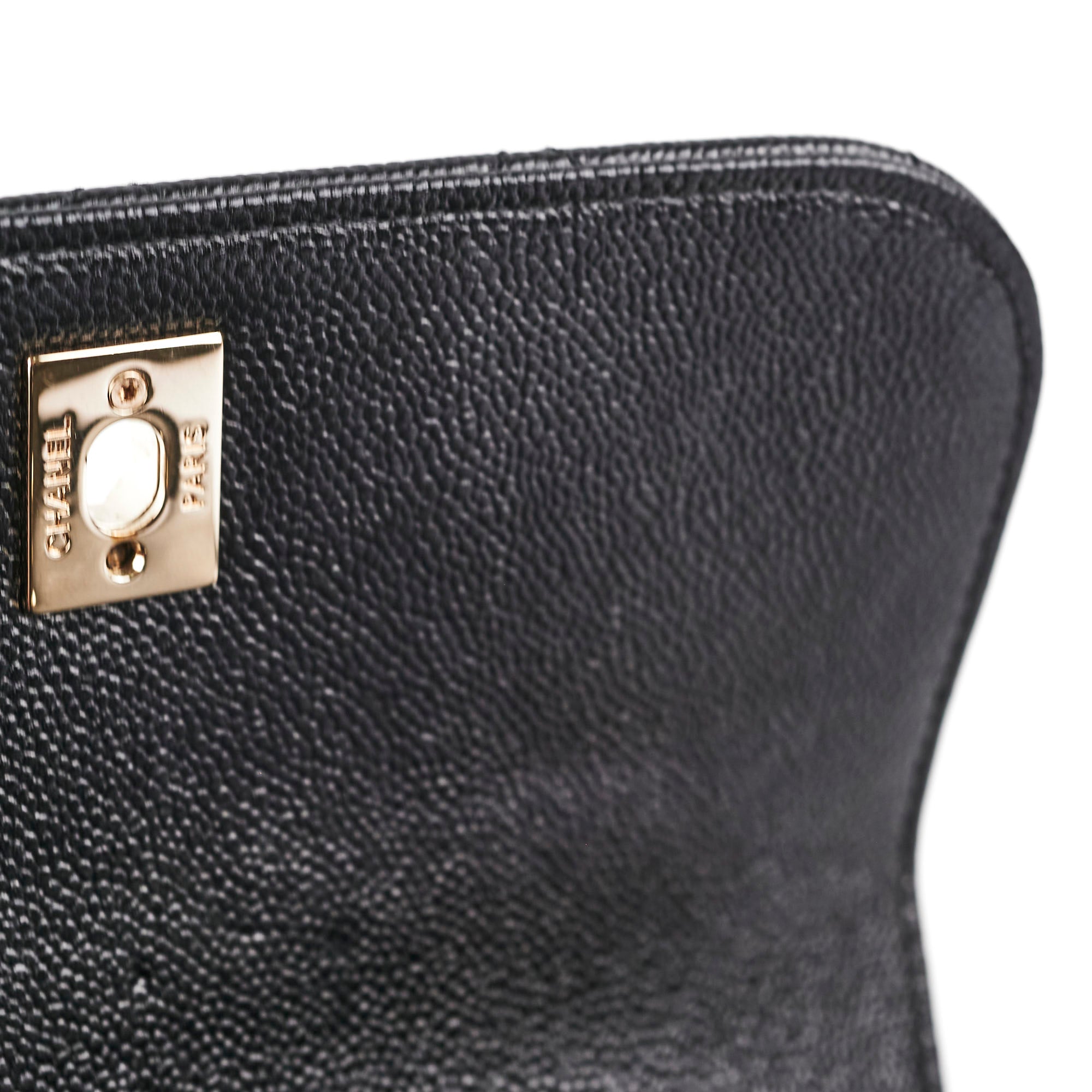 Chanel Caviar Business Affinity Black Leather Handbag - Luxury Designer Shoulder Bag for Women - Perfect for Office, Work & Professional Occasions