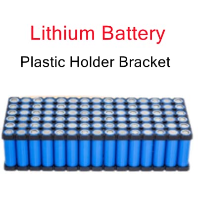 Fielect 10Pcs 3x7 Cell Spacer 18650 Lithium Battery Plastic Holder Bracket - 18.5mm Hole Diameter for DIY Battery Pack, Power Tools, Solar Energy Storage & Electric Vehicles