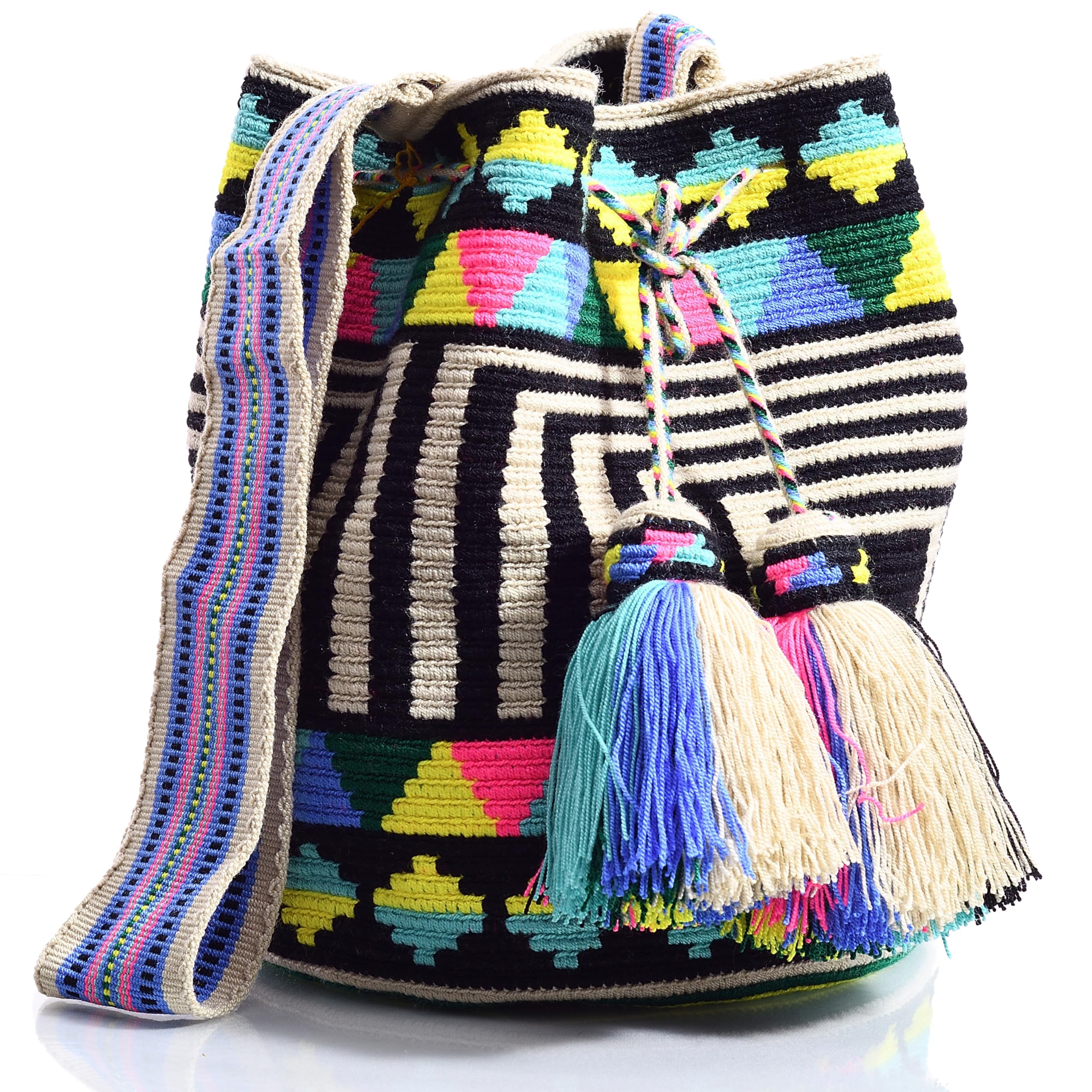 Stylish WYOU Designer Collection Hobo Bag - Handmade Wayuu Crochet Large Tote for Women | Perfect for Beach, Travel & Everyday Use