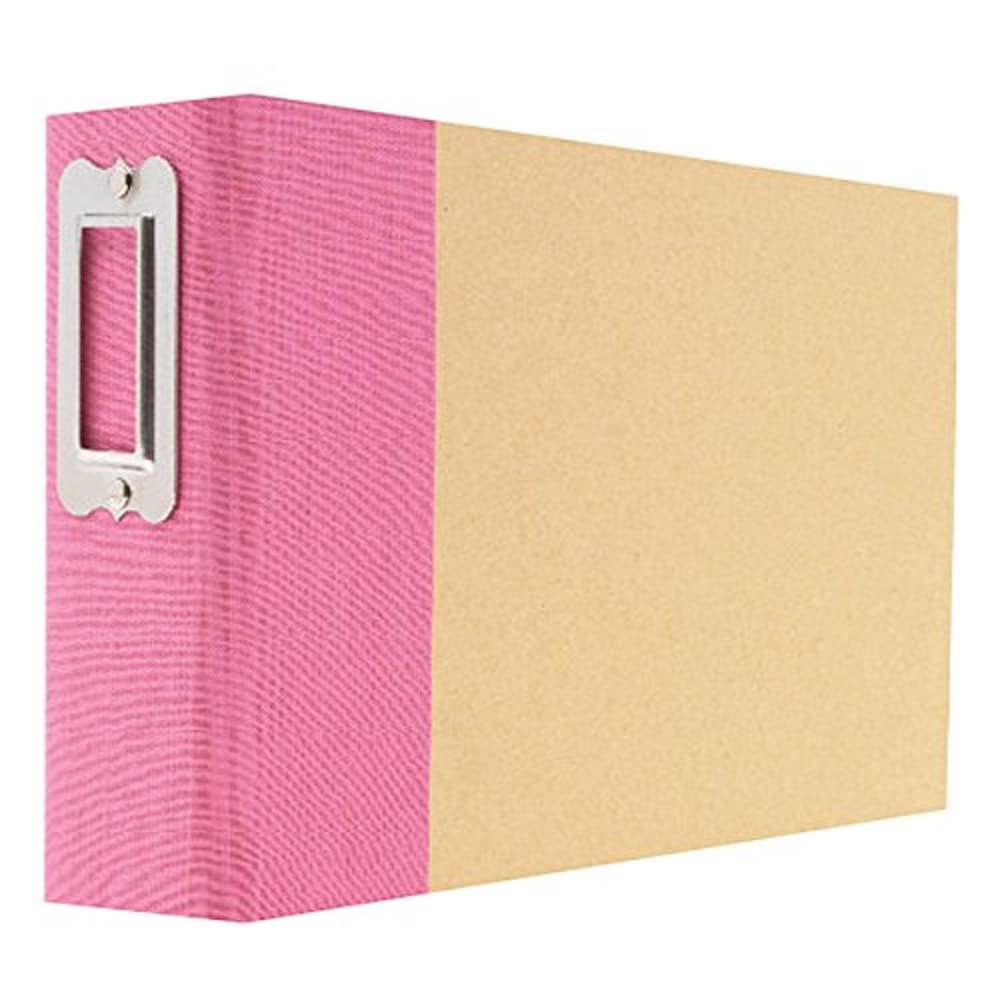 Simple Stories Snap Binder 4x6 Inch Pink Scrapbook Photo Album - Perfect for Memory Keeping, Photo Organization & Craft Projects