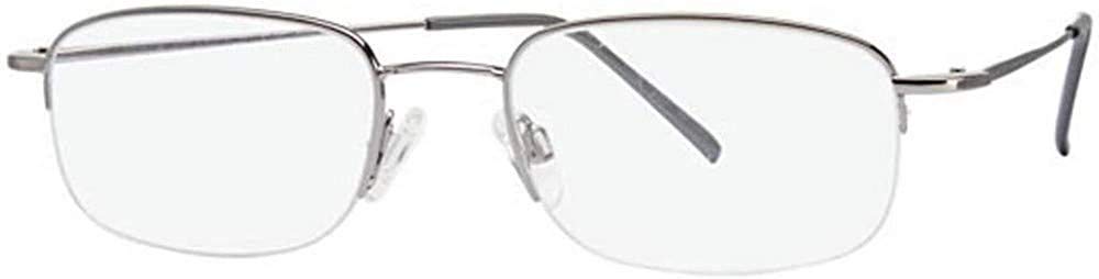 FLEXON FLX 806MAG-SET 033 Light Gunmetal Eyeglasses - 52MM Frame for Men & Women | Perfect for Reading, Work, and Everyday Fashion
