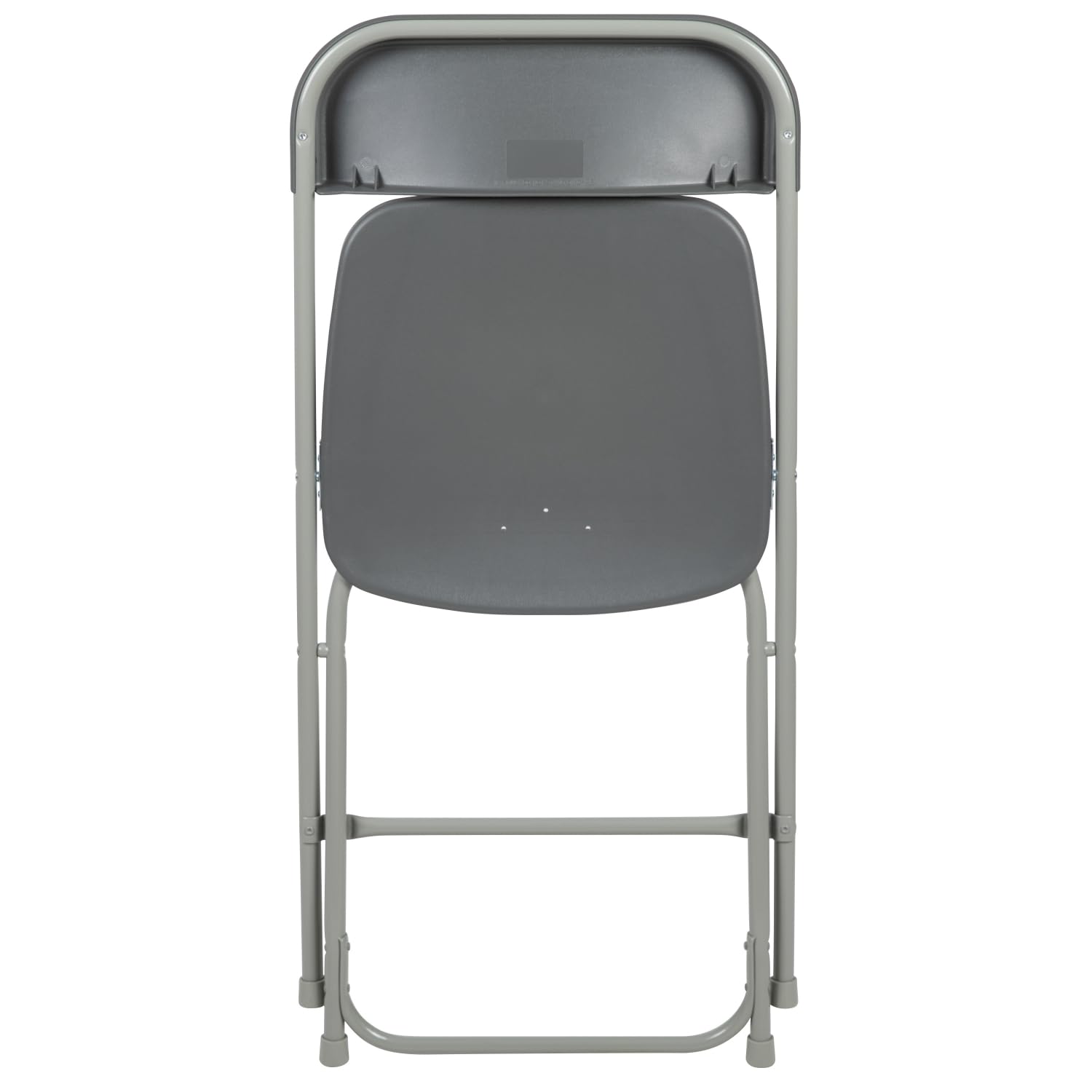 Flash Furniture Hercules Series 4-Pack Grey Plastic Folding Chairs - 650LB Weight Capacity - Lightweight & Comfortable Event Seating for Parties, Weddings, and Outdoor Gatherings