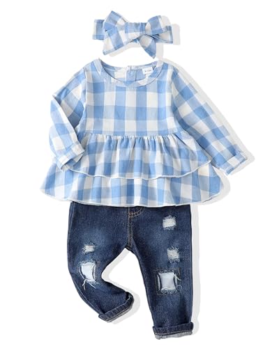Blue Plaid Denim