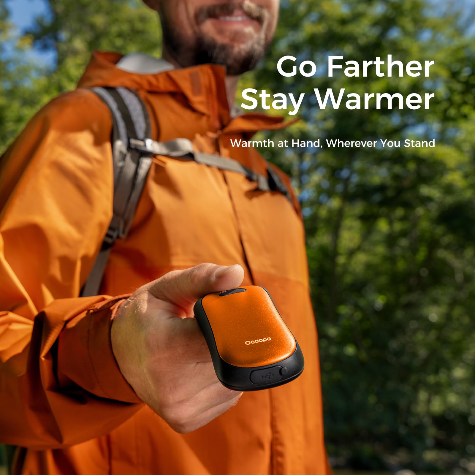 OCOOPA Magnetic Rechargeable Hand Warmers 2 Pack - IP45 Water Resistant, UL Certified, Portable Electric Hand Warmer with 9-Hour Battery Life - Perfect for Winter Sports, Camping, Hiking & Raynaud's Syndrome Relief - Great Tech Gift for Men & Women