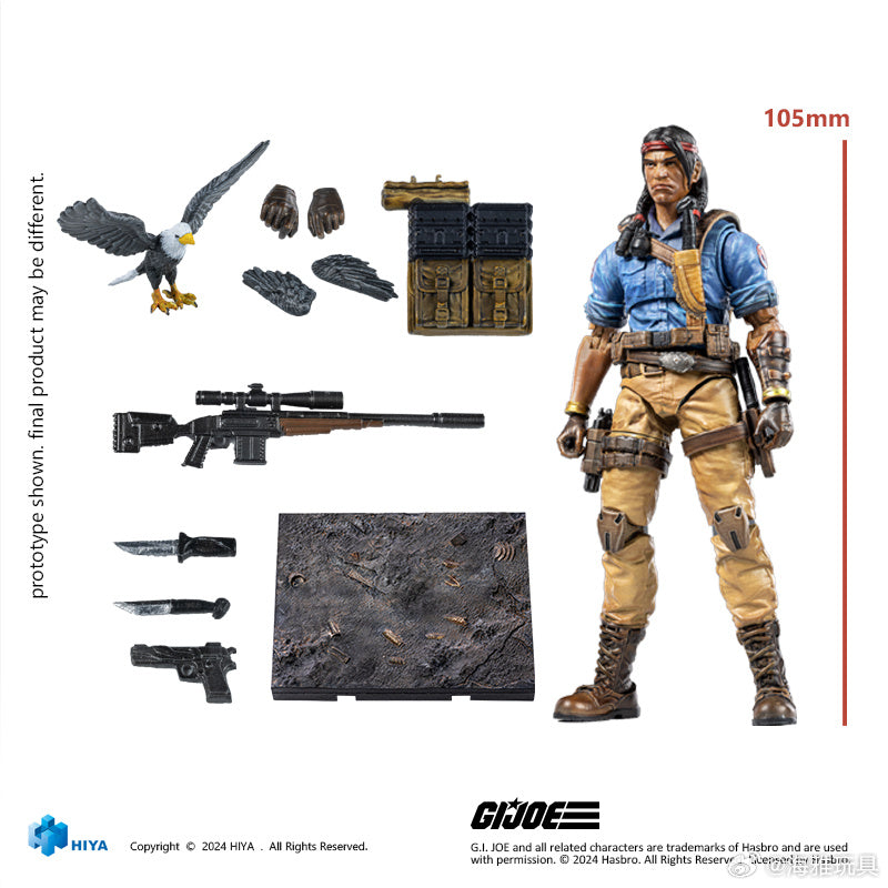 PRE ORDER - Hiya 1/18 Scale 4 Inch G.I. Joe Spirit Iron Knife Action Figure - Collectible Military Toy for Display & Play - Perfect for Fans & Collectors