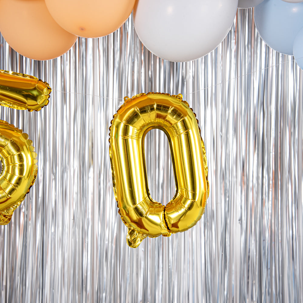 Balloonify Gold Mylar Number 0 Balloon - 16 Inch Large Foil Balloon for Birthday Parties, Baby Showers & Anniversary Celebrations (1 Count)