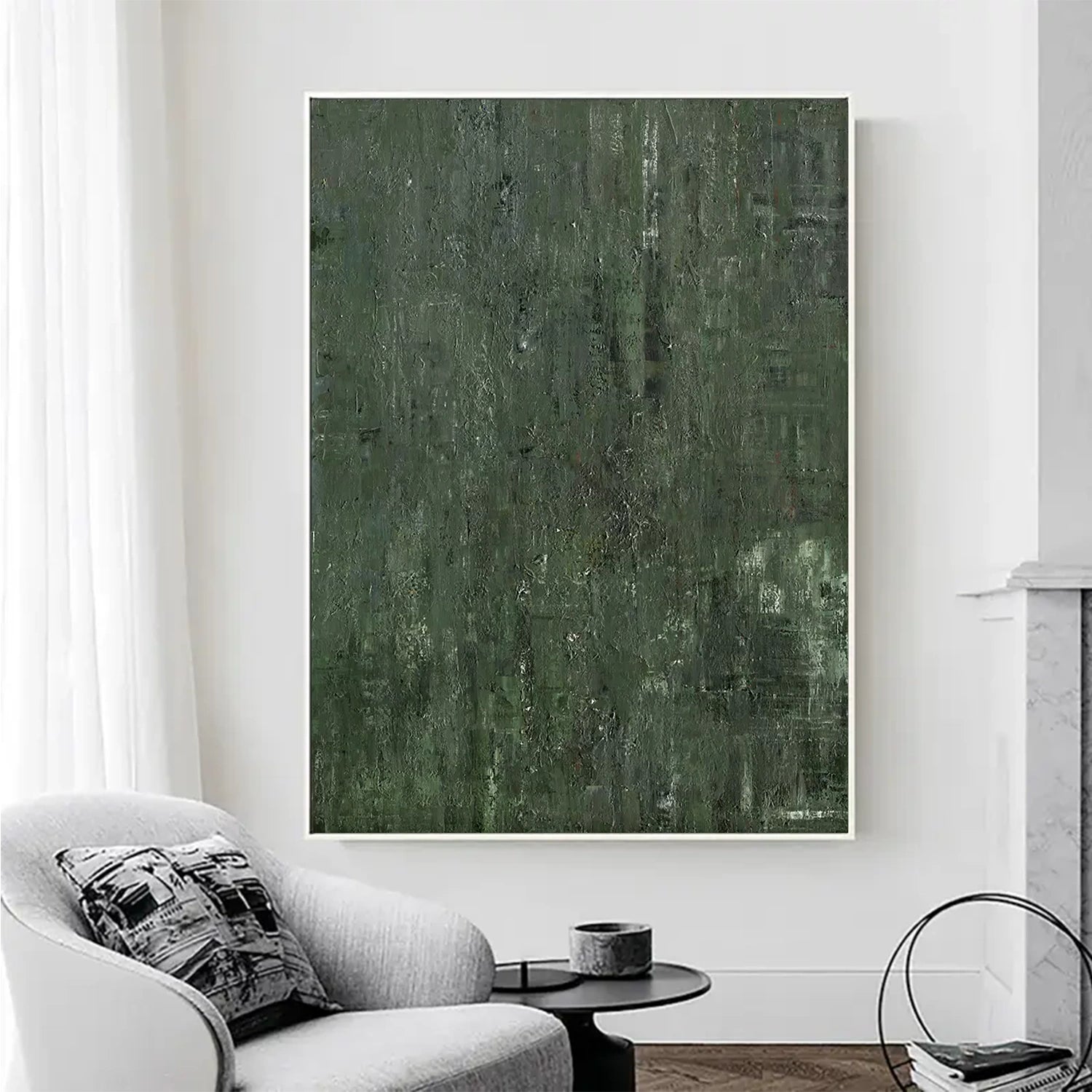 Abstract Painting #AB 017 - Modern Canvas Wall Art for Living Room, Bedroom & Office Decor | Large Contemporary Artwork for Home & Office
