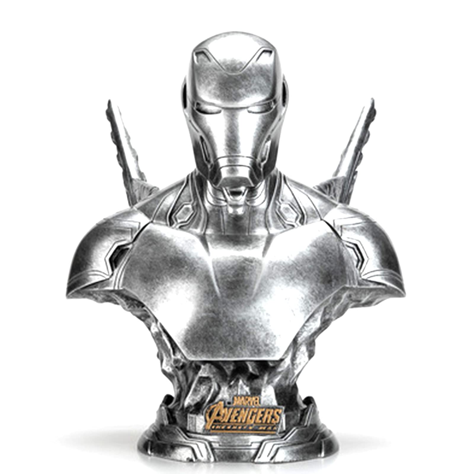 Mulrcks MK50 Iron Man Bust Statue - 16 Inch Collectible Figurine for Marvel Fans | Perfect for Home Decor, Office Display & Superhero Gift Collection