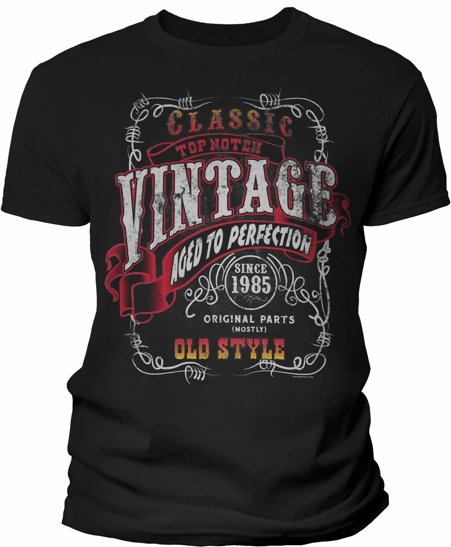 Vintage 1985 Aged to Perfection 40th Birthday Gift T-Shirt for Men - Sturgis Motorcycle Rally Themed Shirt - Perfect for 40th Birthday Parties & Motorcycle Enthusiasts