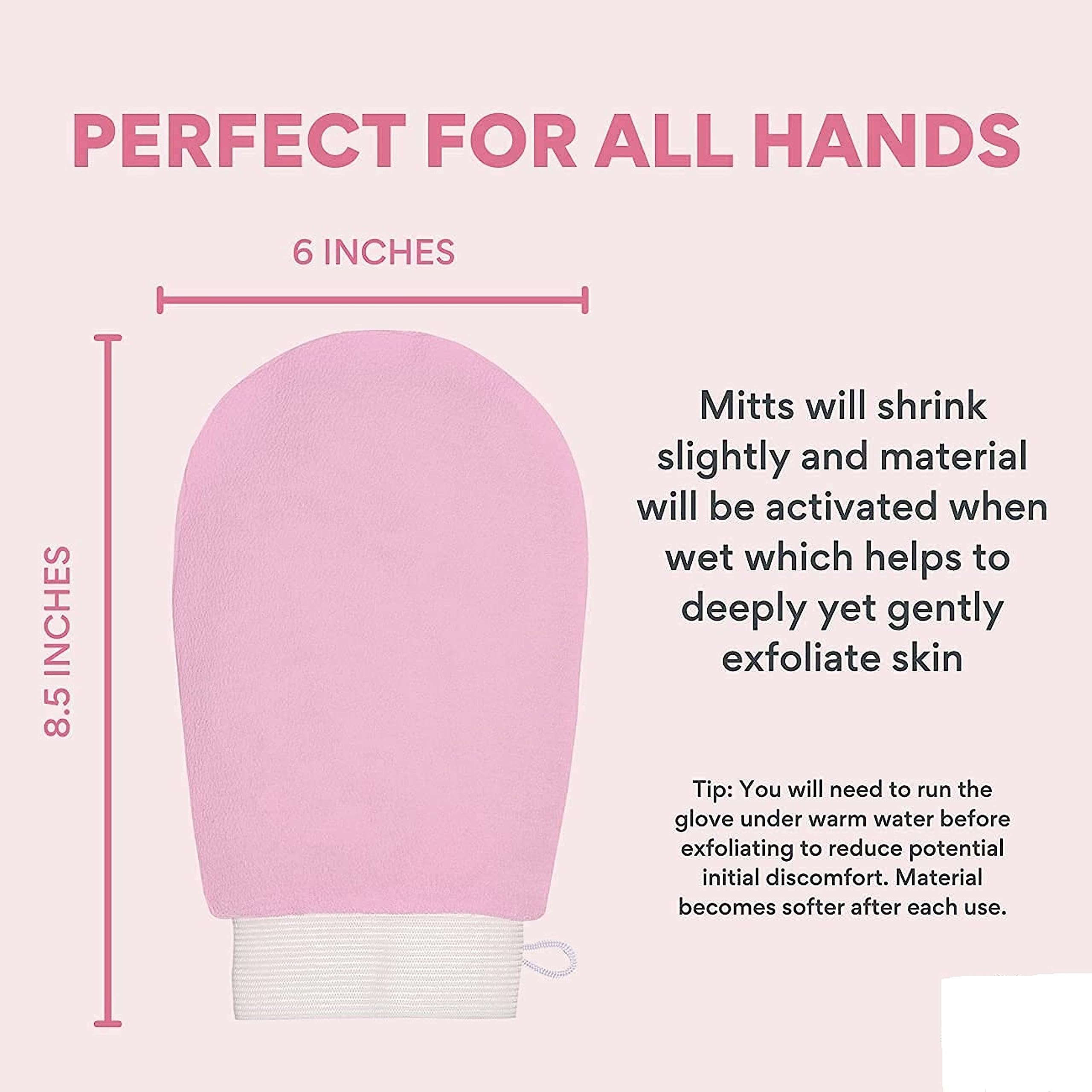 Veentus Exfoliating Glove - Korean Style Body Scrubber Mitt for Dead Skin Removal in Shower & Bath | Exfoliating Washcloth for Face & Body Care - Perfect for Women & Men's Skincare Routine (1 Piece)