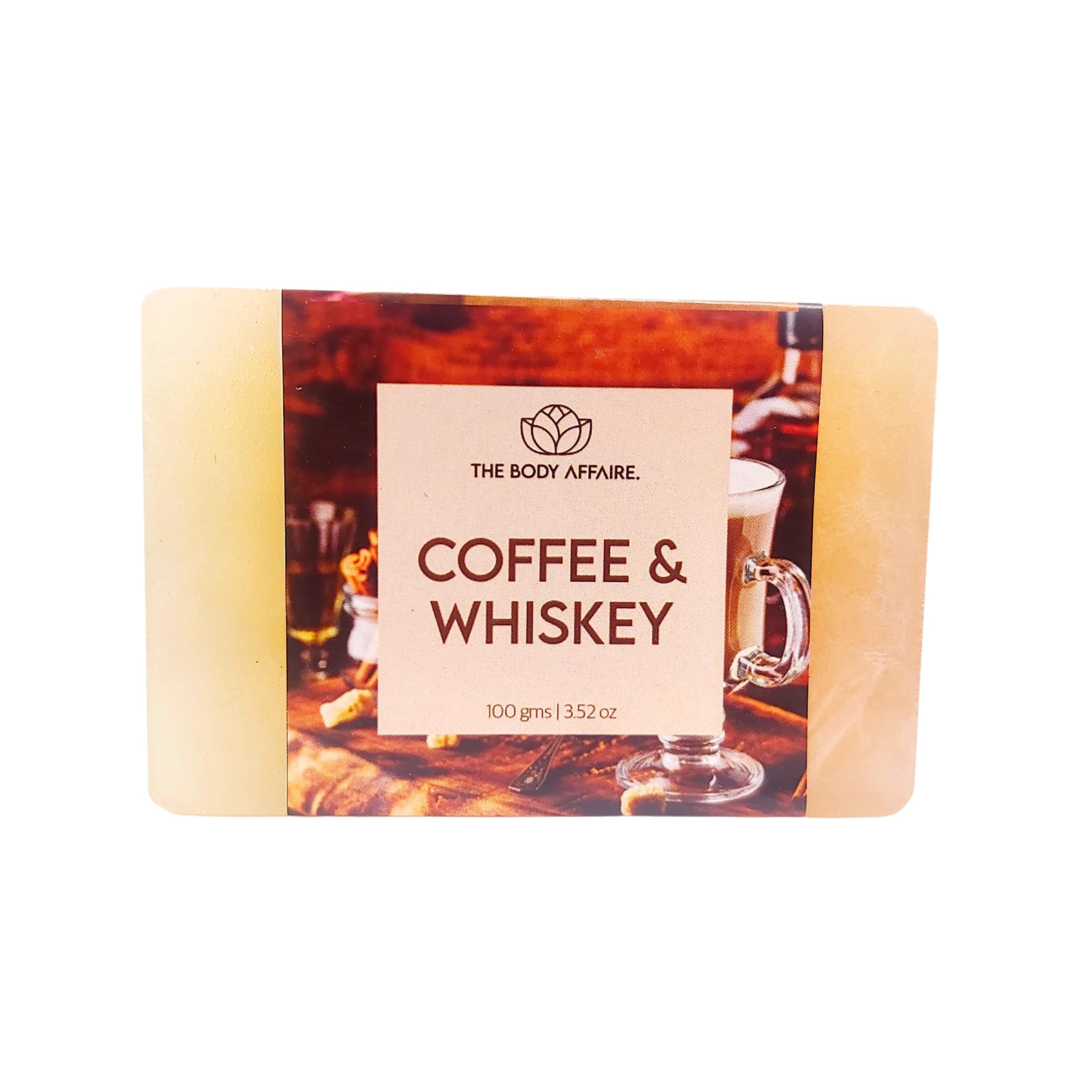 FORGANIK Handmade Coffee & Whiskey Scented Soap by The Body Affaire - 100g Natural Bar Soap for Men & Women - Perfect for Gifts, Relaxation & Aromatherapy