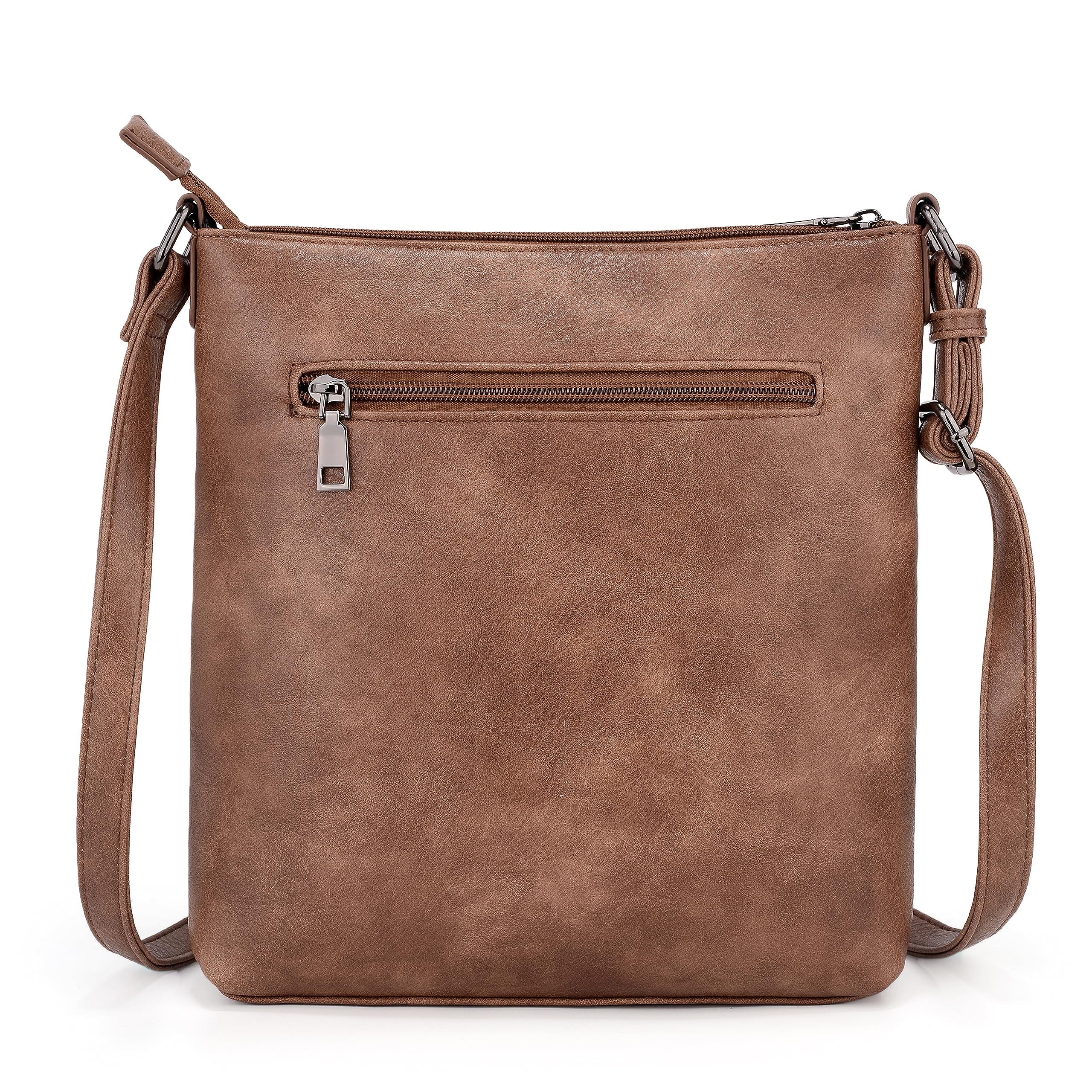 UTO Women's Crossbody Bag with Detachable Pattern Shoulder Strap & Tassel Zipper - Stylish Purse for Daily Use, Travel, Shopping, and Work