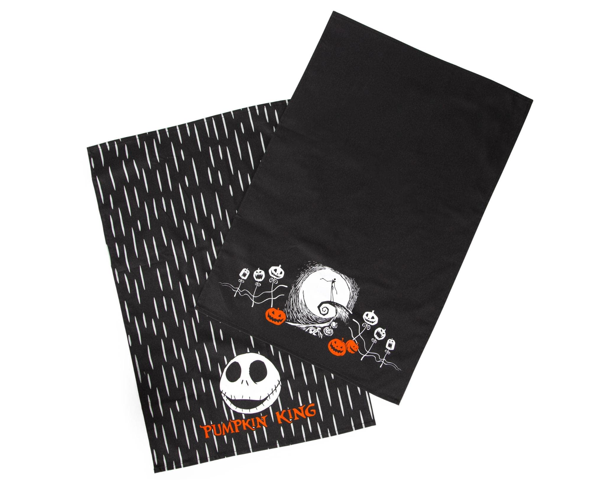 Disney The Nightmare Before Christmas Jack Skellington Black Hand Towels Set of 2 - Quick Dry Absorbent Kitchen Towels for Dishes & Cleaning | Gothic Halloween Home Decor | Perfect for Halloween Parties, Kitchen Use & Gift Giving