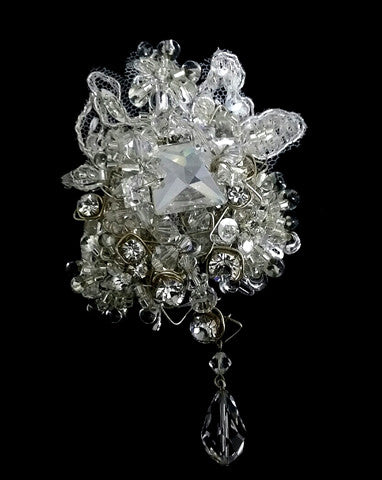 Kezani Jadore Small Wedding Headpiece – Elegant Bridal Hair Accessory for Weddings, Prom, and Special Occasions