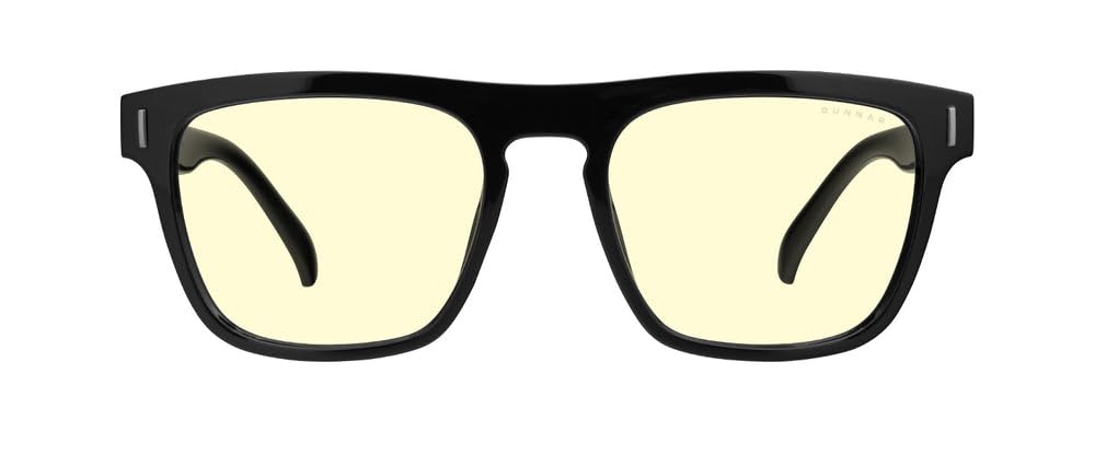 Gunnar Unisex Blue Light Blocking Gaming Glasses - World of Warcraft Horde Edition (Onyx, Medium) for PC, Console & Office Use