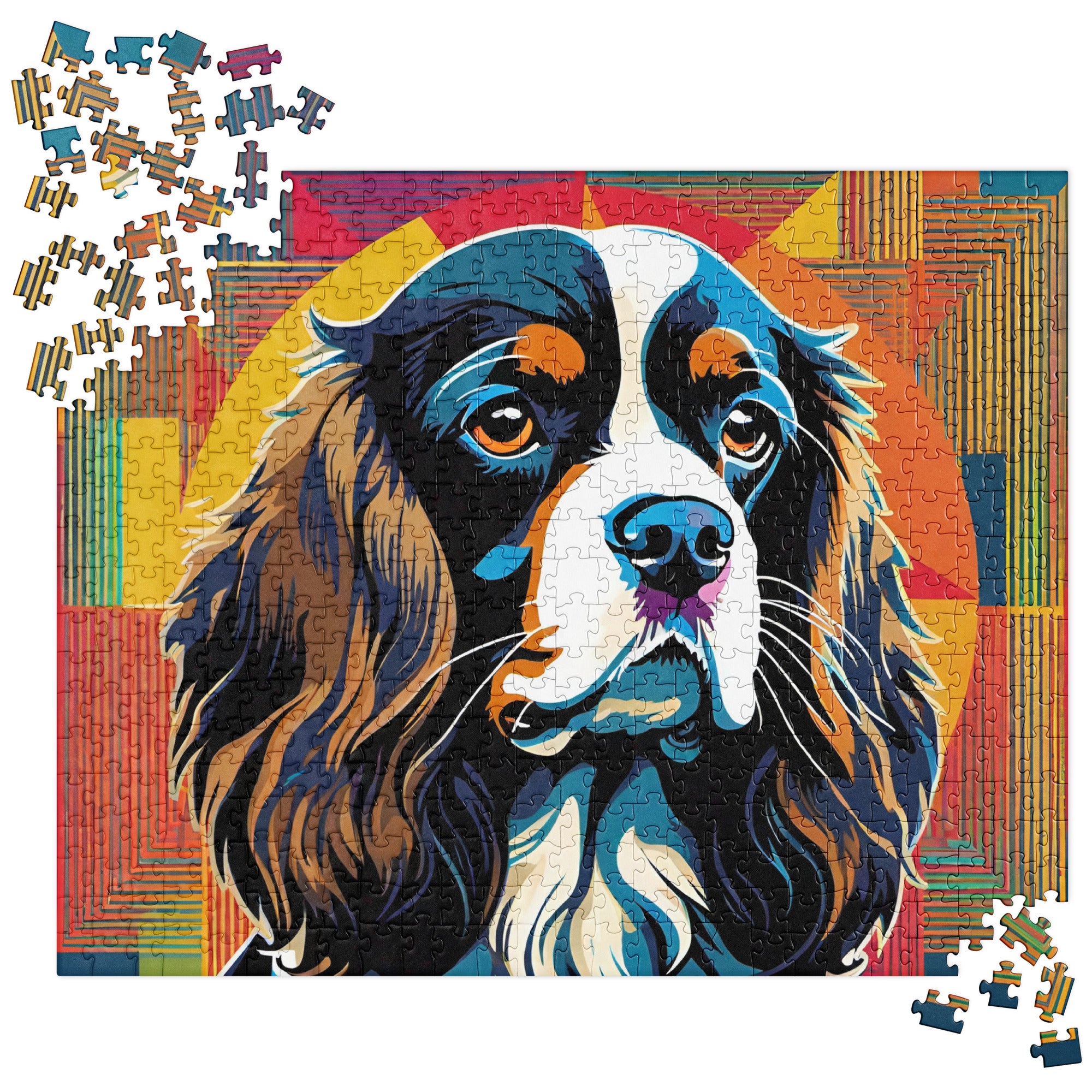 Premium Cavalier King Charles Spaniel Jigsaw Puzzle - 1000 Piece Dog Breed Puzzle for Adults - Perfect for Relaxation, Home Decor & Gift Giving