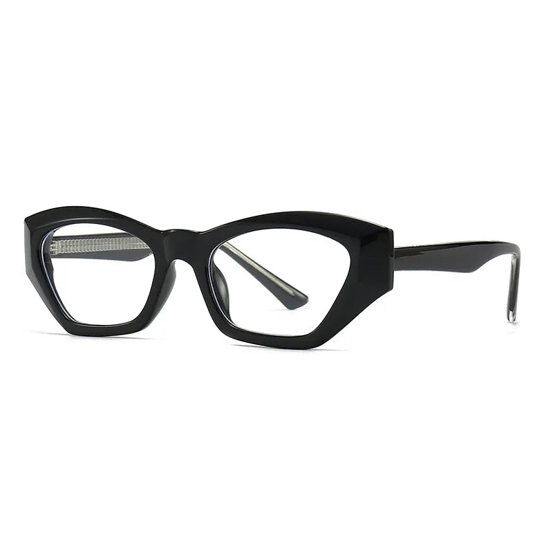 CCspace Unisex Full Rim Cat Eye Titanium Eyeglasses Frame - Lightweight TR90 Material (Model 56842) - Perfect for Reading, Work & Fashion Accessories