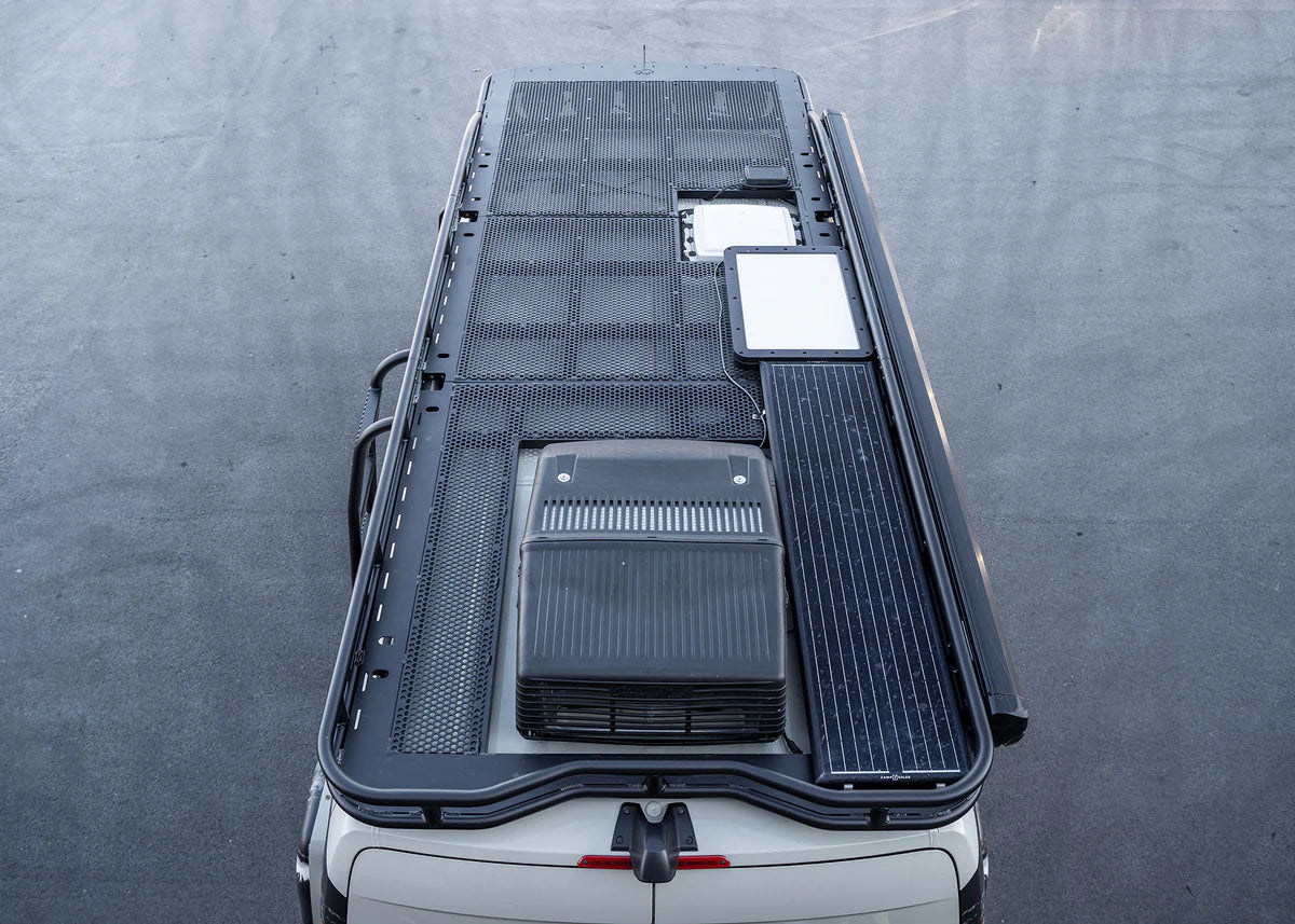 ROAMBUILT Safari Rack 2.0 for 2019-2023 Mercedes Sprinter Van | Heavy-Duty Roof Rack | Adventure Gear Carrier | Perfect for Overlanding, Camping & Outdoor Exploration
