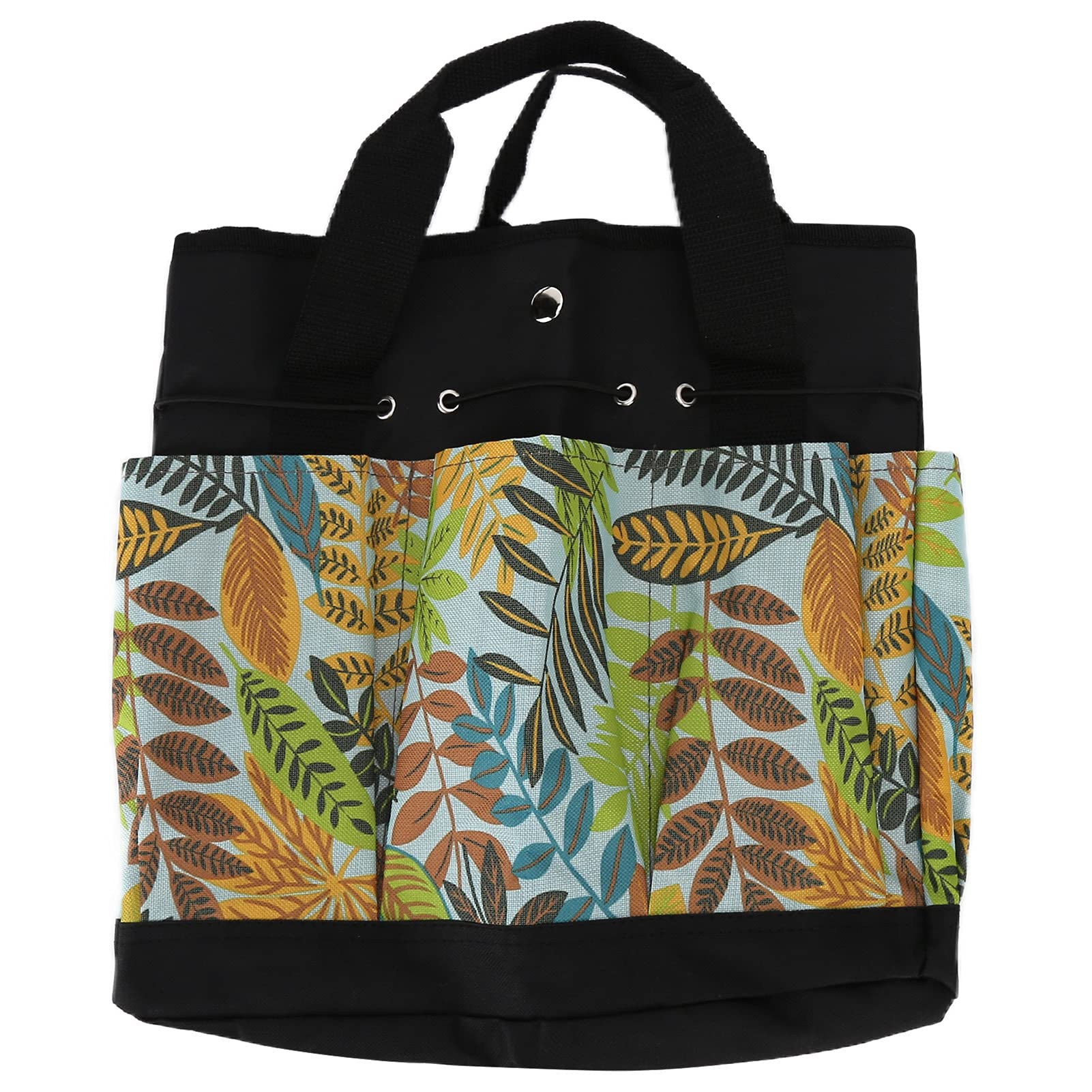 **Flower Print Garden Tool Bag - Multifunctional Portable Gardening Storage Tote with Pockets - Perfect for Organizing Tools, Seeds & Supplies (Ideal for Home Gardeners & Landscaping)**