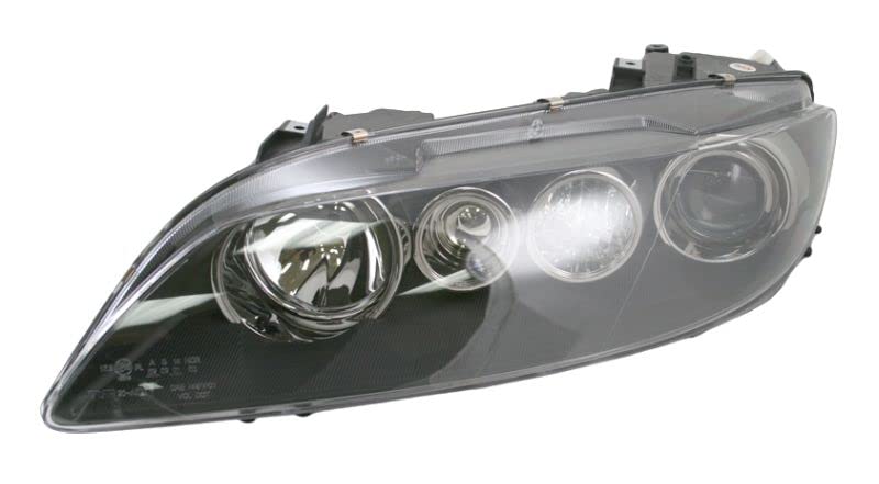 Replacement Headlight Assembly with Black Bezel - Driver Side Left (LH) for 2006-2008 Mazda 6 - Perfect for Night Driving & Auto Repair