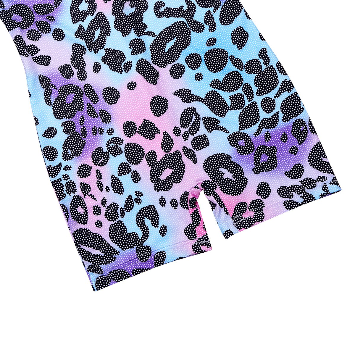 Yeahdor Kids Girls One Piece Leopard Print Gymnastics Leotard Ballet Dance Unitard Workout Training Biketard for Competition, Performance & Practice - Perfect for Recitals, Gym Classes, Dance Studios & Costume Events