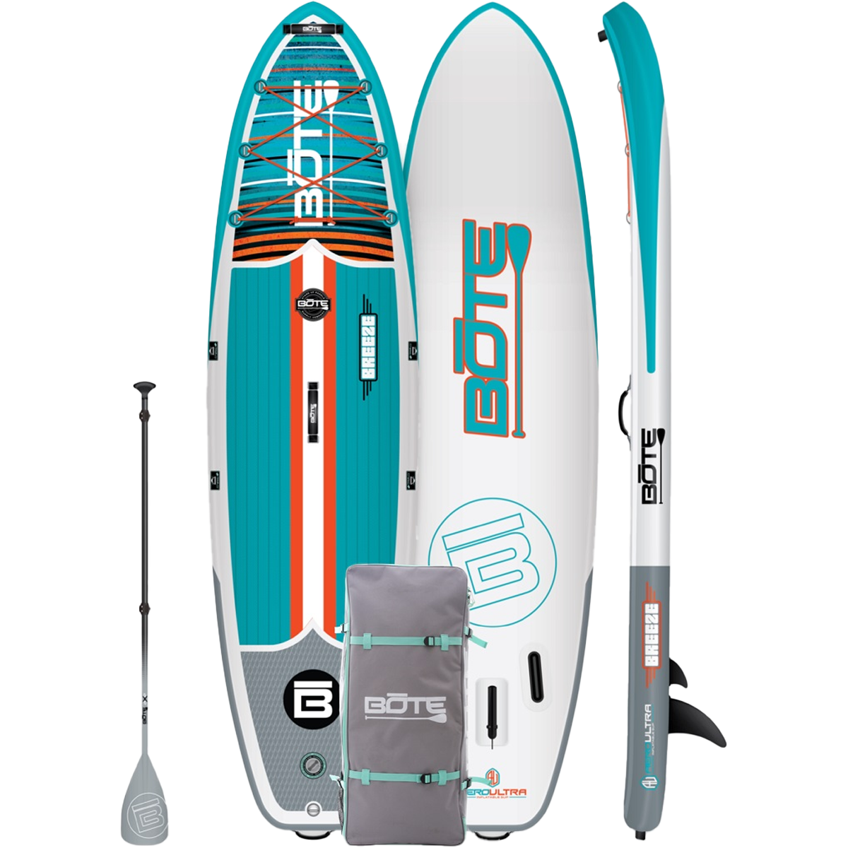 Breeze Aero Classic 10'8 Inflatable Stand Up Paddle Board - Lightweight & Stable SUP for Yoga, Surfing & Family Fun on Lakes, Rivers & Oceans