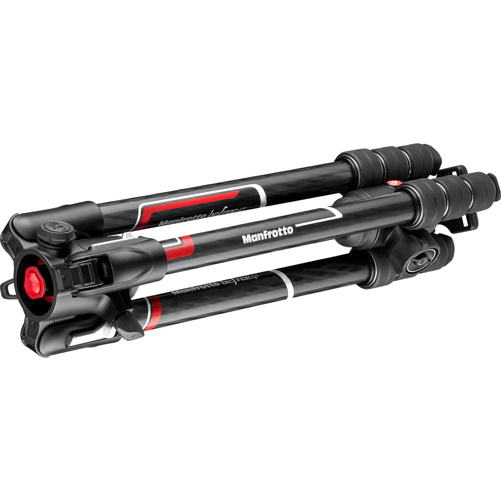 Manfrotto Befree GT XPRO Carbon Fiber Travel Tripod with 496 Center Ball Head - Lightweight Professional Camera Tripod for Travel Photography, Vlogging & Outdoor Shooting