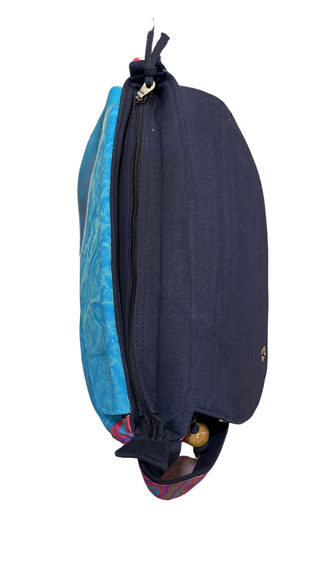 Stylish Macha Cross-body Bag for Women - Cotton & Leather Boho Handbag with Colorful Ethnic Prints | Perfect for Hippie, Boho, and Festival Fashion