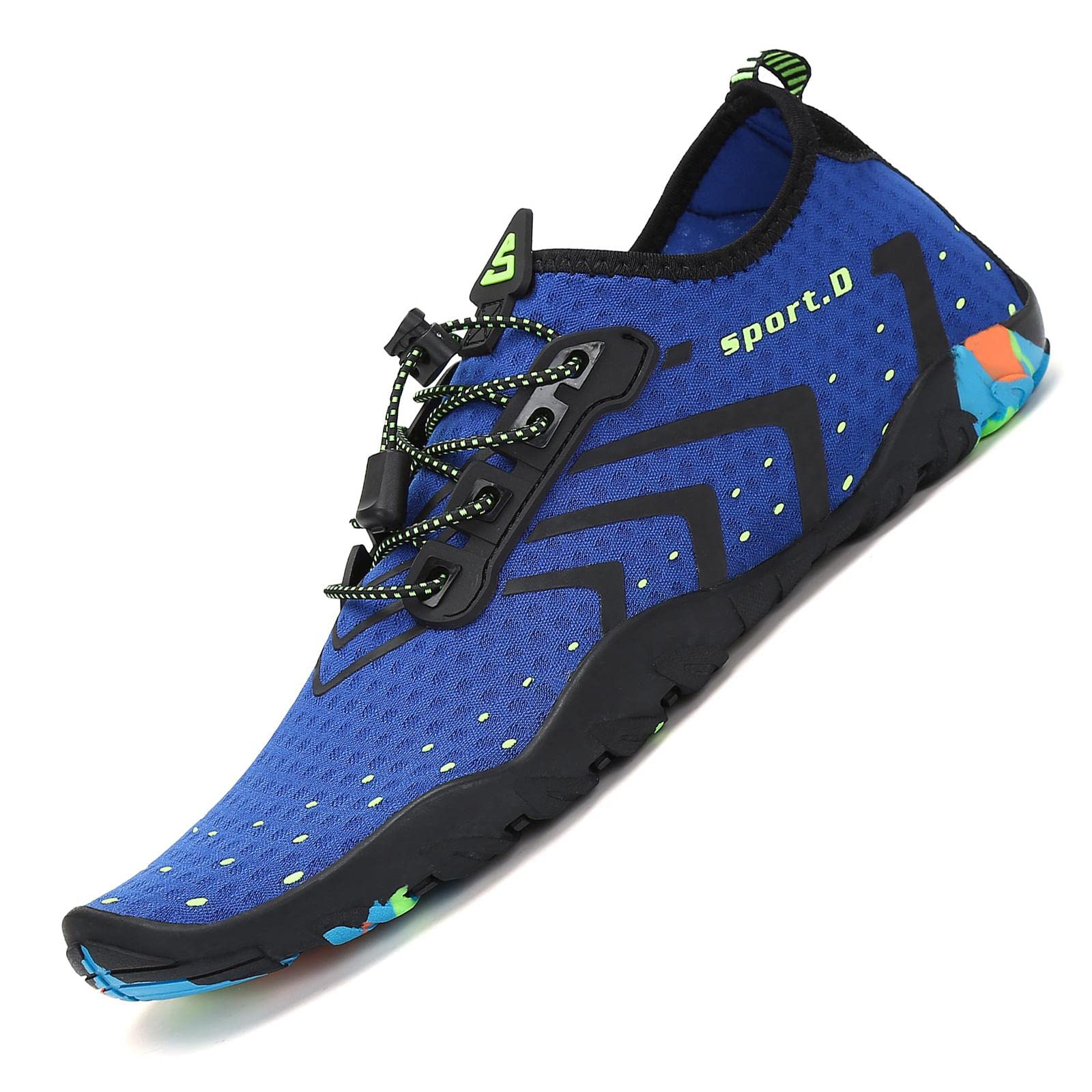 **Mens & Womens Quick Dry Water Shoes - Barefoot Aqua Shoes for Swimming, Diving, Surfing, Yoga & Beach Walking - Lightweight & Comfortable for Pool, Beach & Water Sports**