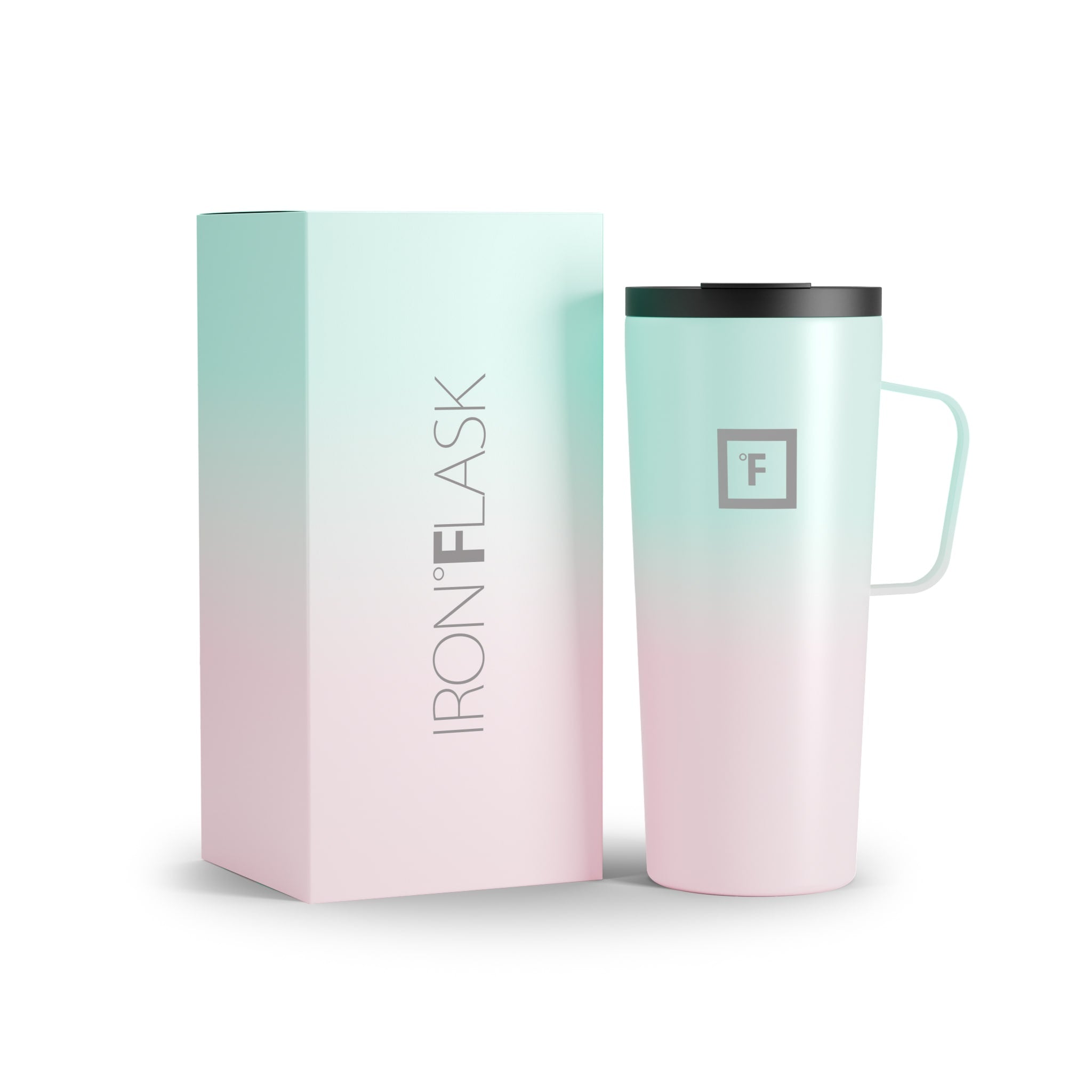 24 Oz Insulated Grip Coffee Mug 2.0 - Leak-Proof Travel Tumbler with Handle for Hot & Cold Drinks - Perfect for Office, Commute, Camping & Outdoor Activities