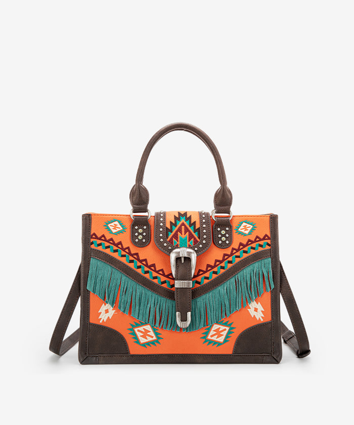 Montana West Western Tote Bag with Buckle - Stylish Cowgirl Handbag for Women | Perfect for Rodeo, Travel, and Everyday Use