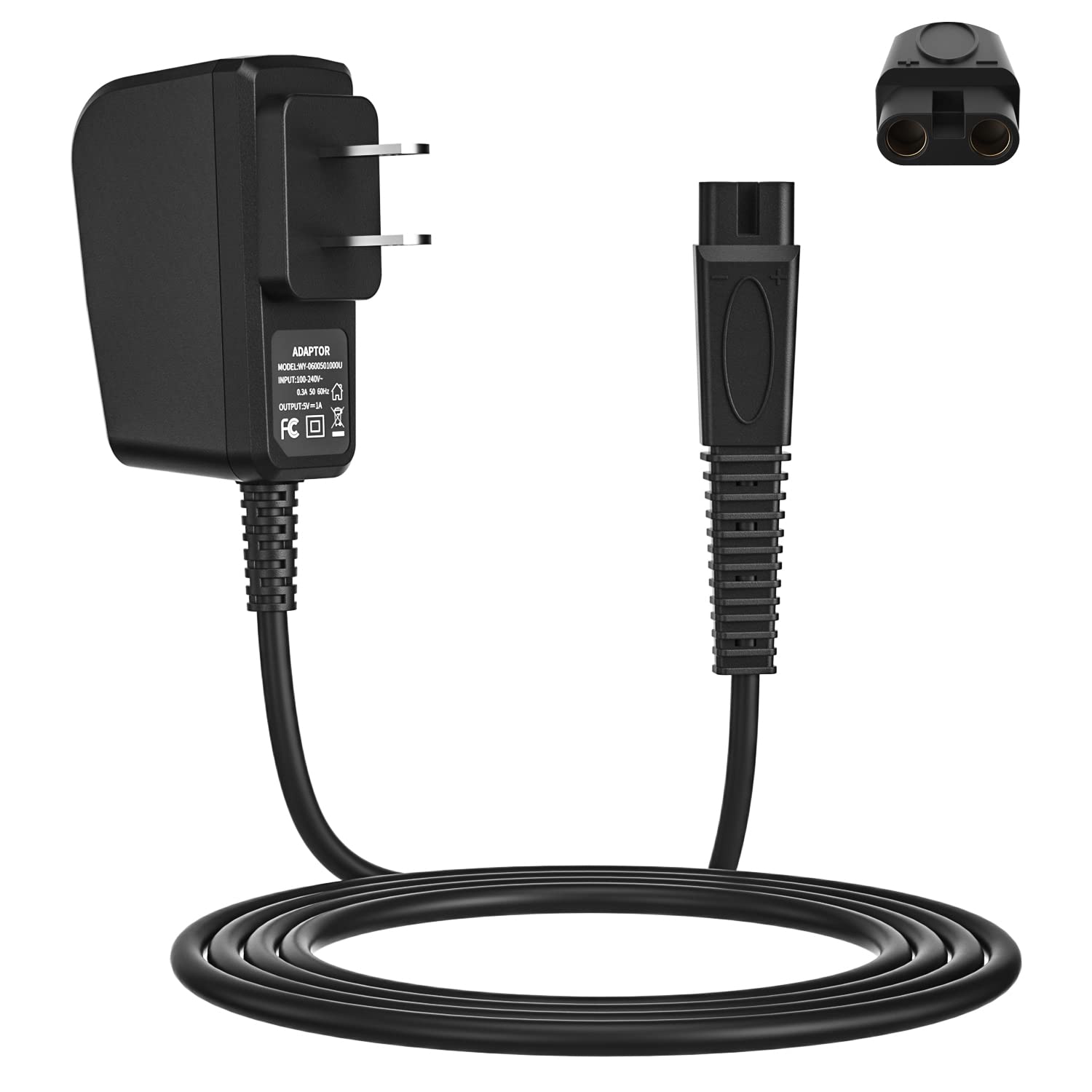 5V AC Replacement Charger for Andis Shaver - Compatible with 17150, 17165, TS-1 & TS-2 Foil Shavers - Perfect for Home, Travel & Salon Use