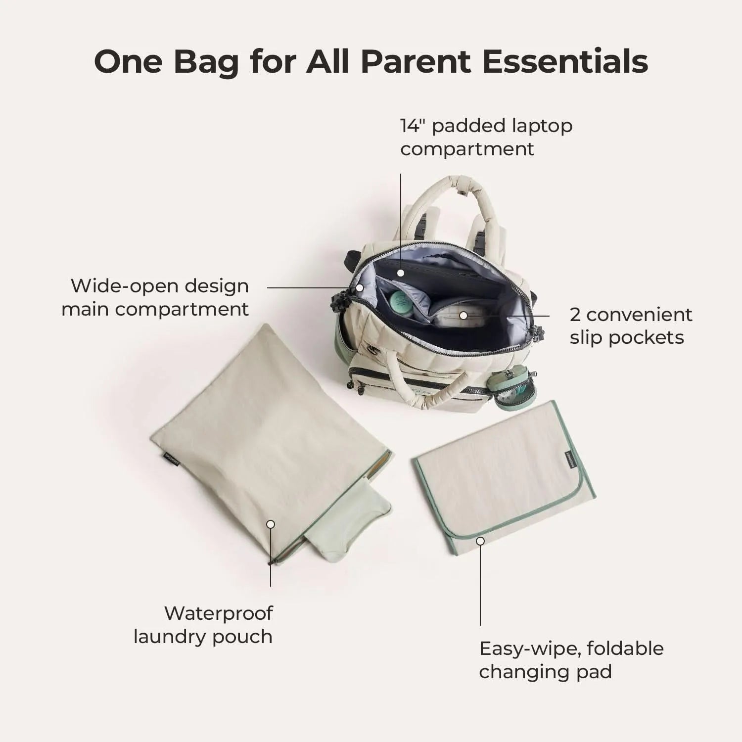 Paz 25L Waterproof Diaper Backpack for Baby Essentials - Perfect for Travel, Daycare & Parenting On-the-Go