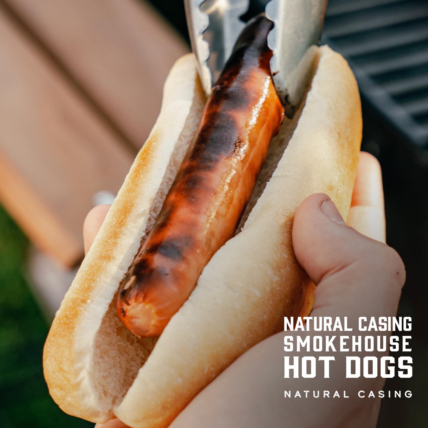Sahlen's Natural Casing Pork & Beef Hot Dogs - Fully Cooked, Gluten Free, 5lb Pack | Premium Smokehouse Flavor for Grilling, BBQ, Camping & Family Gatherings | Perfect for Hot Dog Buns, Chili Dogs & Game Day Snacks