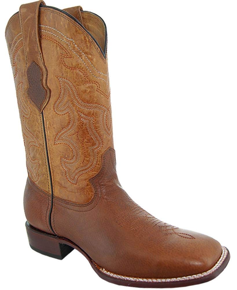 **Soto Men's H9001 Broad Square Toe Cowboy Boots – Durable Leather Western Boots for Riding, Work & Casual Wear**