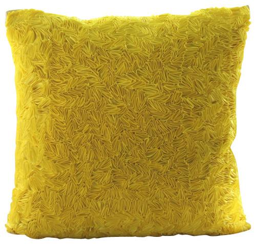 Navy Blue Art Silk Throw Pillow Cover - Elegant Decorative Cushion Case for Sofa, Bed & Home Decor