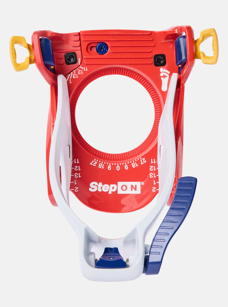 Burton Junior's Grom Step On Snowboard Bindings 2025 - Kids Snowboard Bindings for Boys & Girls | Easy On/Off Design | Perfect for Young Riders & Beginners on Mountain Slopes