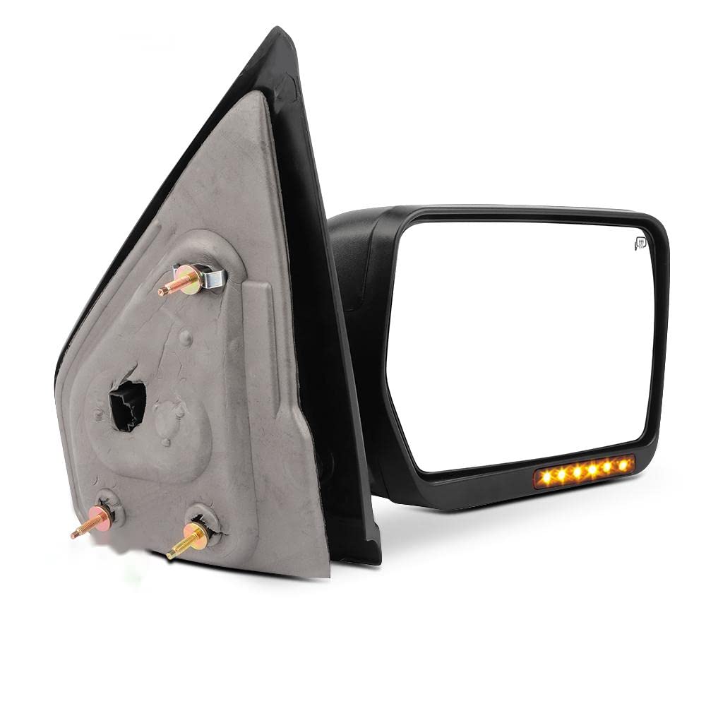 SCITOO Power Heated Towing Mirror with LED Signals for 2004-2006 Ford F-150 - Passenger Side Exterior Rear View Mirror - Perfect for Towing, Off-Roading & Winter Driving