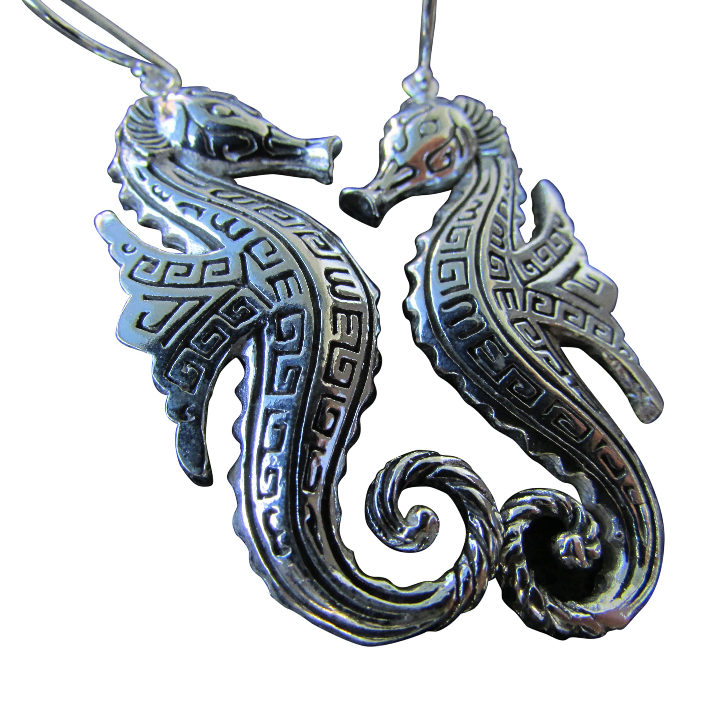 Sterling Silver Seahorse Earrings for Women - Elegant Ocean-Themed Jewelry Gift for Beach Lovers & Mermaid Party Accessories