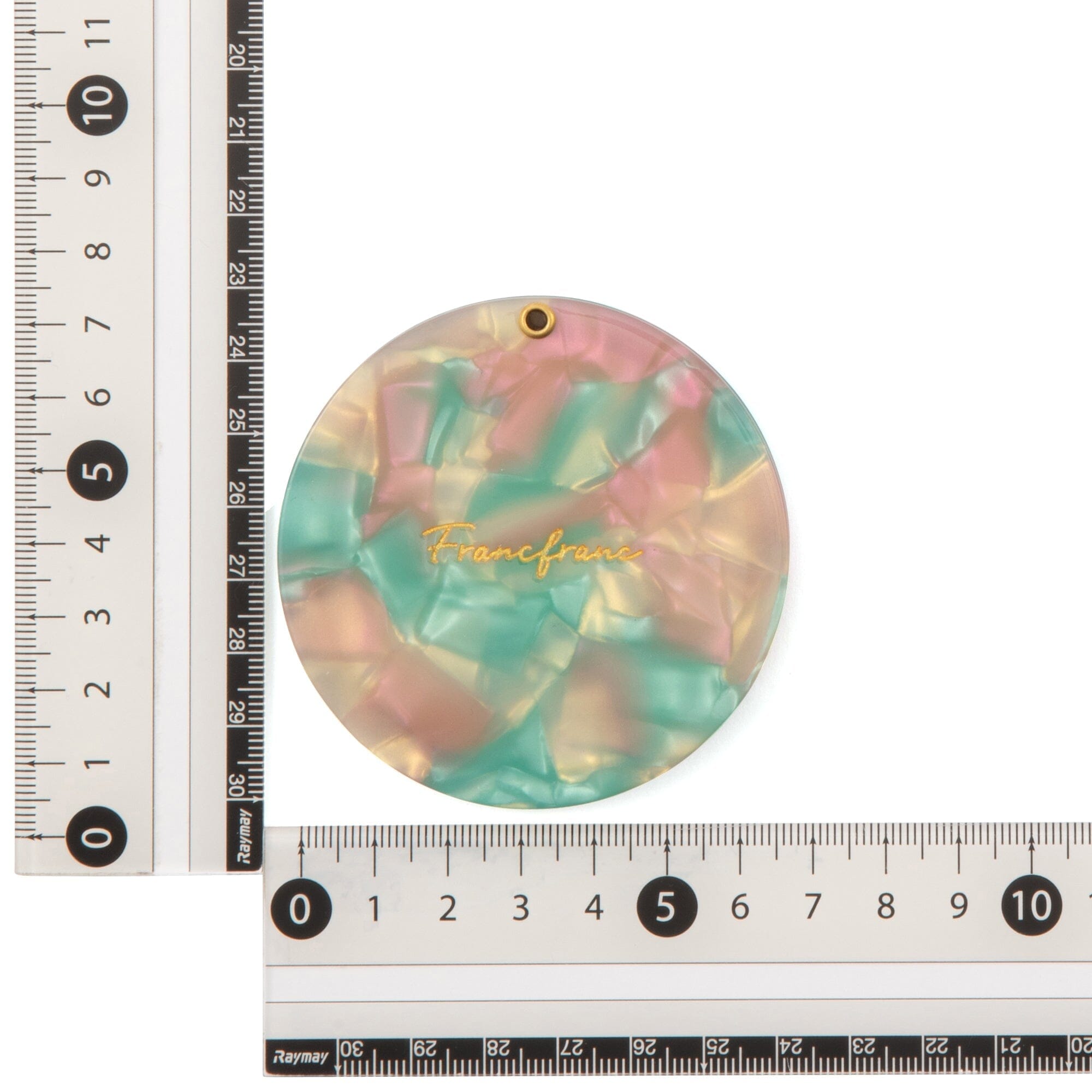 Portable Light Green Compact Mirror with Pouch - Perfect for Travel, Makeup Touch-ups & On-the-Go Beauty Essentials