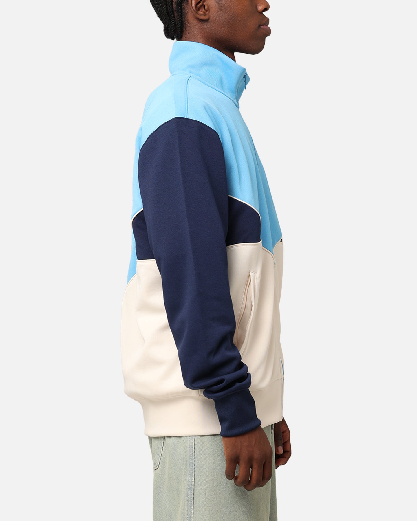 Adidas Adicolor Track Top Jacket - Semi Blue Burst/Wonder White/Night Indigo - Men's Athletic Running Hoodie for Gym & Streetwear Fashion
