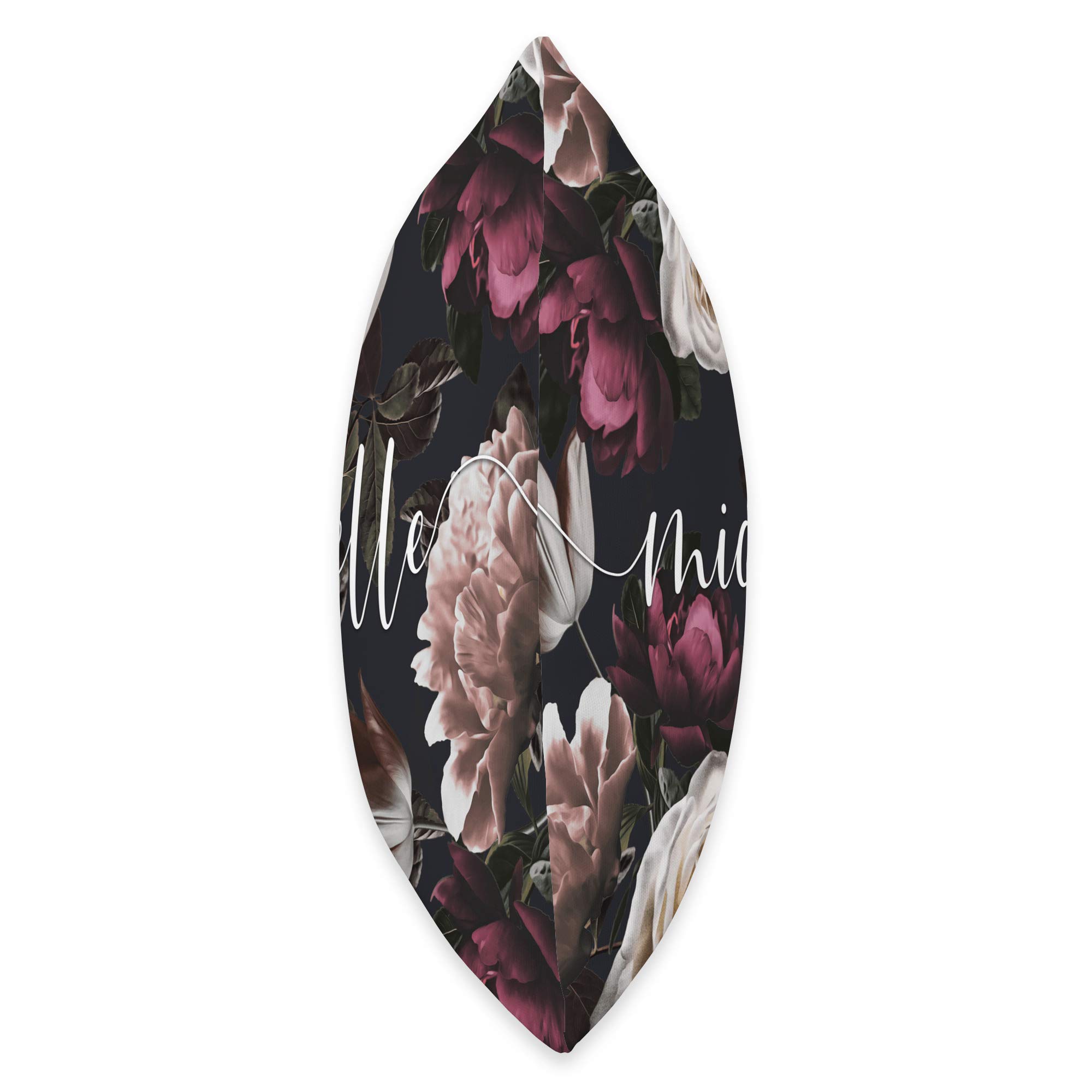 Michelle - Elegant Floral Rose & Peony Personalized Name Throw Pillow | Customized Home Decor for Living Room, Bedroom & Sofa | Perfect Gift for Housewarming, Birthday & Anniversary