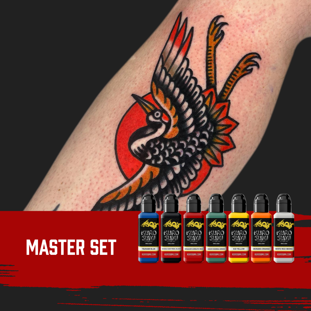 Kuro Sumi Master Set - Professional Tattoo Ink Kit for Artists - Perfect for Tattooing, Body Art & Permanent Makeup